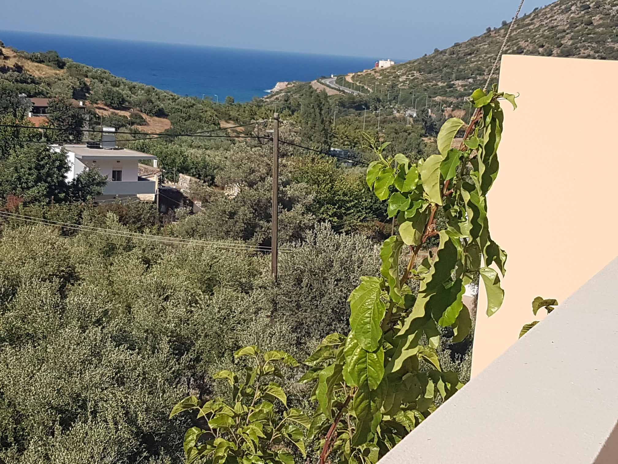 הנוף המקסים לים ממרפסת הוילה