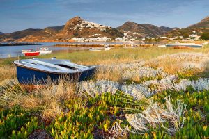Fishing,Boats,In,A,Harbour,Near,Molos,Village,On,Skyros